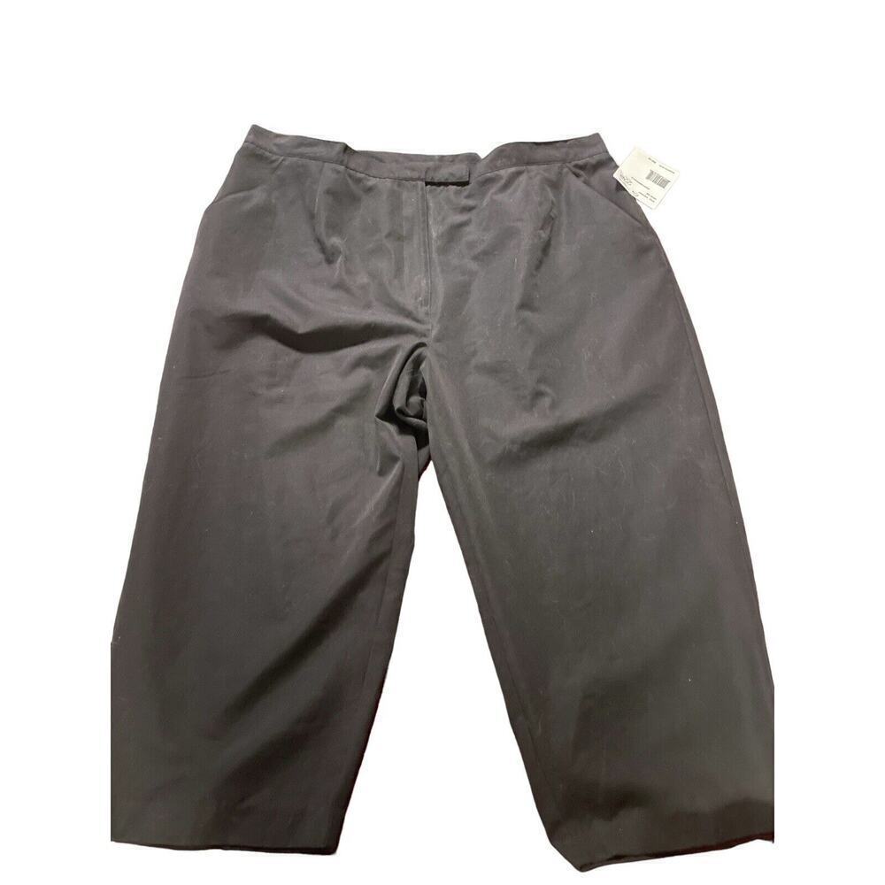 Elizabeth Women Pants Plus 22P Petite Black Crop